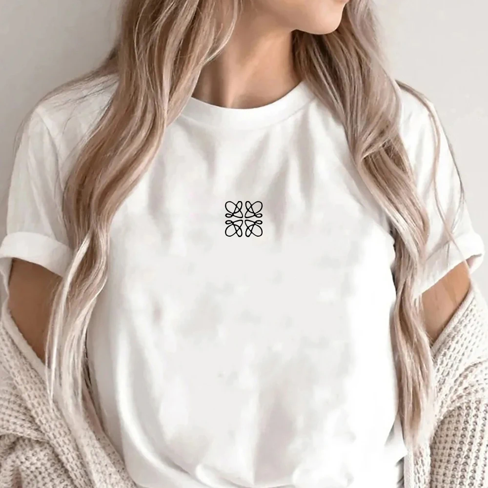 Women's Summer Cotton T-Shirt Alphabet Flower Shirt Fashion Printed Pattern T-Shirt Brand High Quality Short Sleeve Top Women's Summer Cotton T-Shirt Alphabet Flower Shirt Fashion Printed Pattern T-Shirt Brand High Quality Short Sleeve Top