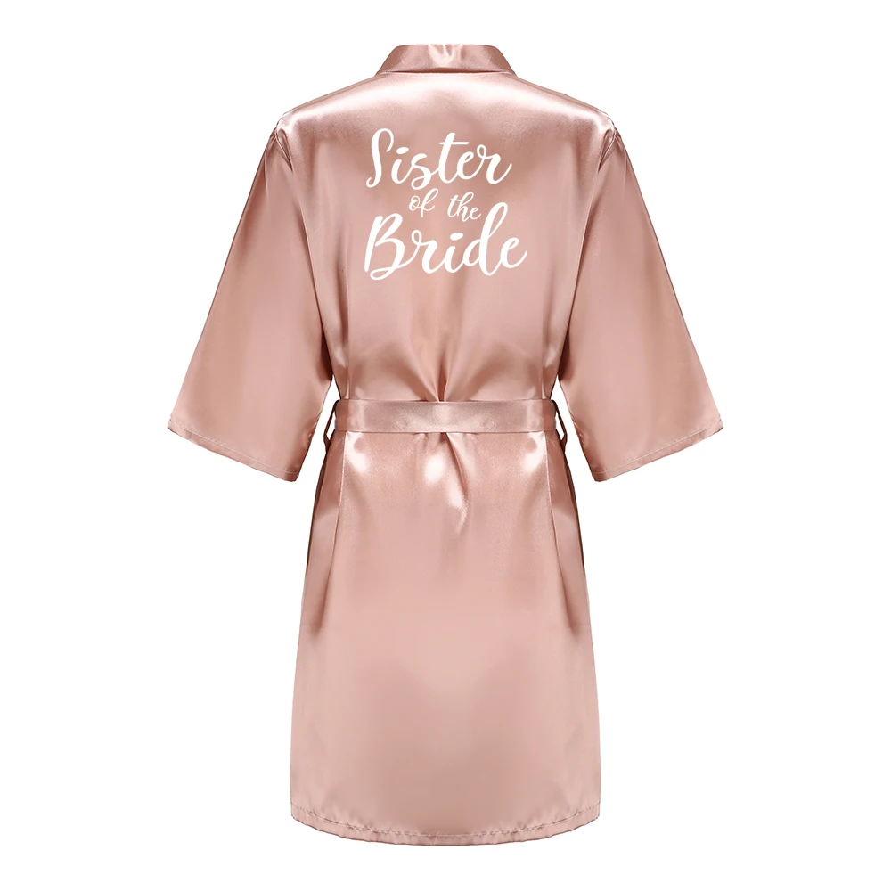 Wedding Bride Bridesmaid Robes for Women Bridal Party Gifts Team Dress Gown Silk Satin Sleepwear Kimono Sexy Summer Bathrobe Wedding Bride Bridesmaid Robes for Women Bridal Party Gifts Team Dress Gown Silk Satin Sleepwear Kimono Sexy Summer Bathrobe