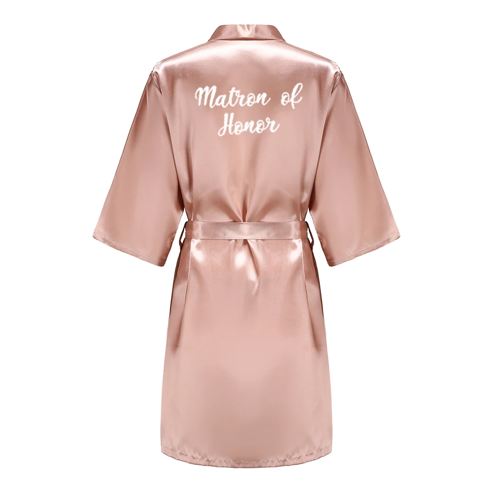 Wedding Bride Bridesmaid Robes for Women Bridal Party Gifts Team Dress Gown Silk Satin Sleepwear Kimono Sexy Summer Bathrobe Wedding Bride Bridesmaid Robes for Women Bridal Party Gifts Team Dress Gown Silk Satin Sleepwear Kimono Sexy Summer Bathrobe