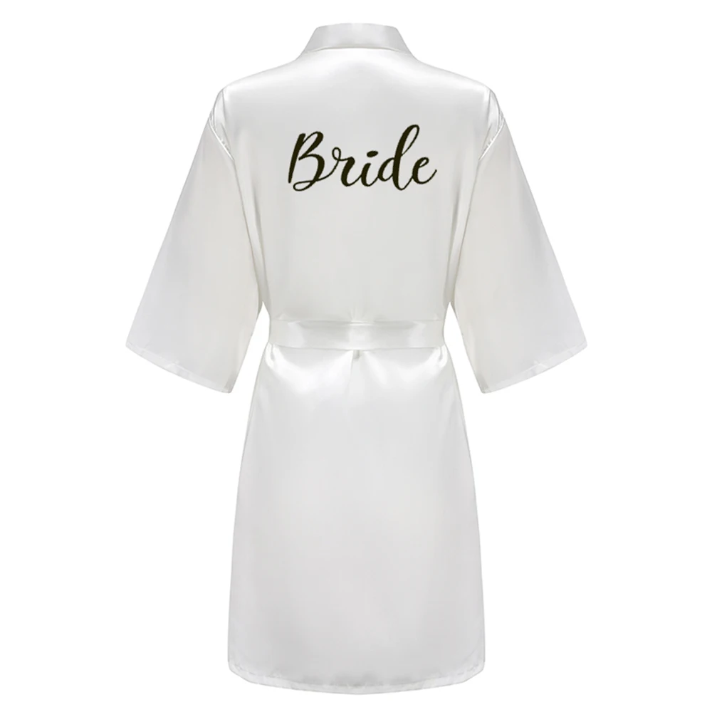 Wedding Bride Bridesmaid Robes for Women Bridal Party Gifts Team Dress Gown Silk Satin Sleepwear Kimono Sexy Summer Bathrobe Wedding Bride Bridesmaid Robes for Women Bridal Party Gifts Team Dress Gown Silk Satin Sleepwear Kimono Sexy Summer Bathrobe
