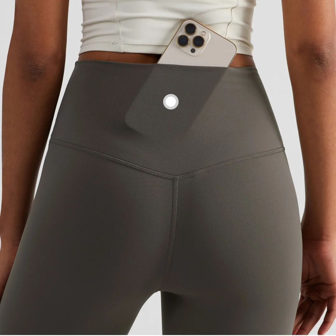 Solid Color High Waist Yoga Legging Athletic soft Women Sport Pant Tight Butter Gym Comprehensive Training Jog Back Waist Pocket Solid Color High Waist Yoga Legging Athletic soft Women Sport Pant Tight Butter Gym Comprehensive Training Jog Back Waist Pocket