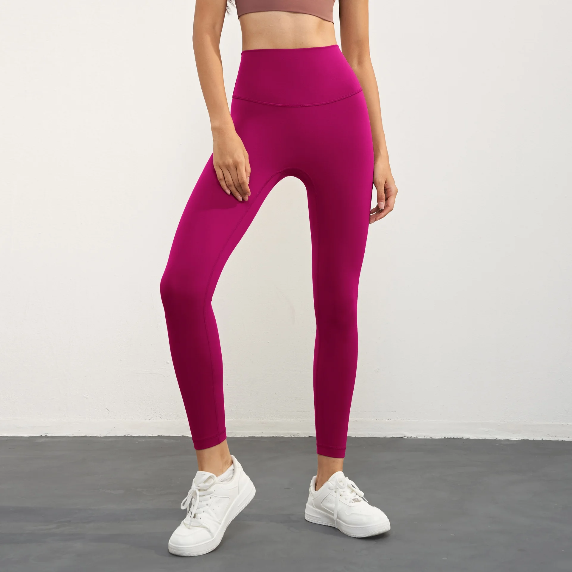 Solid Color High Waist Yoga Legging Athletic soft Women Sport Pant Tight Butter Gym Comprehensive Training Jog Back Waist Pocket Solid Color High Waist Yoga Legging Athletic soft Women Sport Pant Tight Butter Gym Comprehensive Training Jog Back Waist Pocket