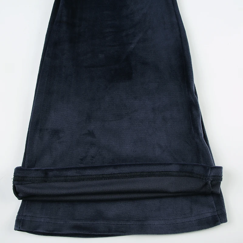 Rockmore Retro Rhinestone Flare Pants Velvet Drawstring Casual Trouser Streetwear Cute Bottoms Y2K Aesthetic 2000s Women's Pants Rockmore Retro Rhinestone Flare Pants Velvet Drawstring Casual Trouser Streetwear Cute Bottoms Y2K Aesthetic 2000s Women's Pants