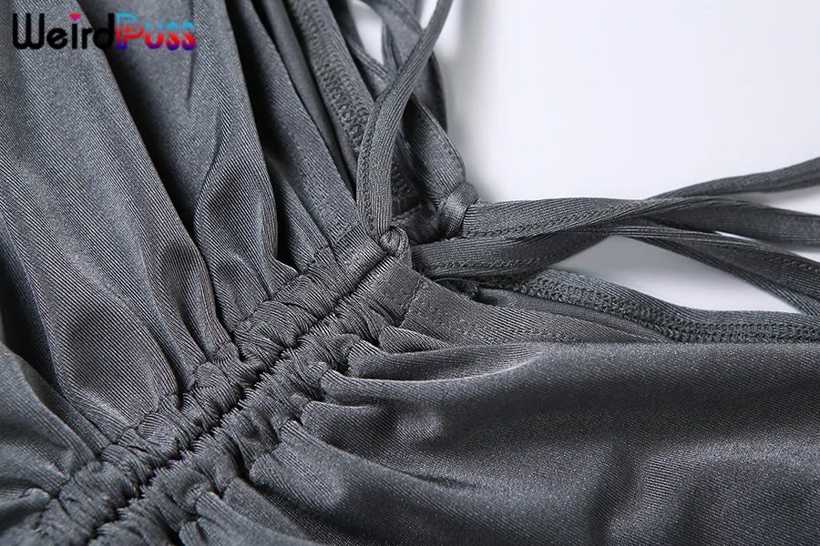 Weird Puss Y2K Low Waist Flare Pants Women Drawstring Ruched Long Trousers Elastic Casual Streetwear Fashion Bandage Bottoms Weird Puss Y2K Low Waist Flare Pants Women Drawstring Ruched Long Trousers Elastic Casual Streetwear Fashion Bandage Bottoms