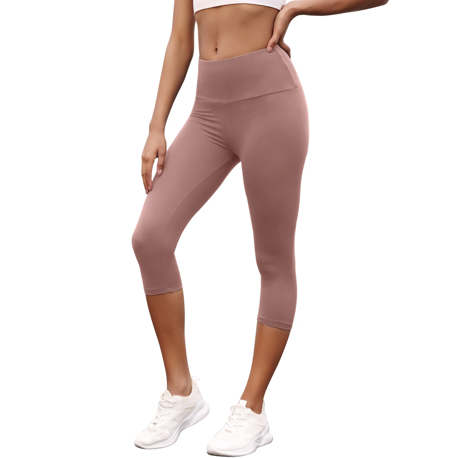 Women's High Waisted Capri Pants Super Soft No See Through Workout Yoga Push Up Gym Fitness Running Athletic Leggings Women's High Waisted Capri Pants Super Soft No See Through Workout Yoga Push Up Gym Fitness Running Athletic Leggings