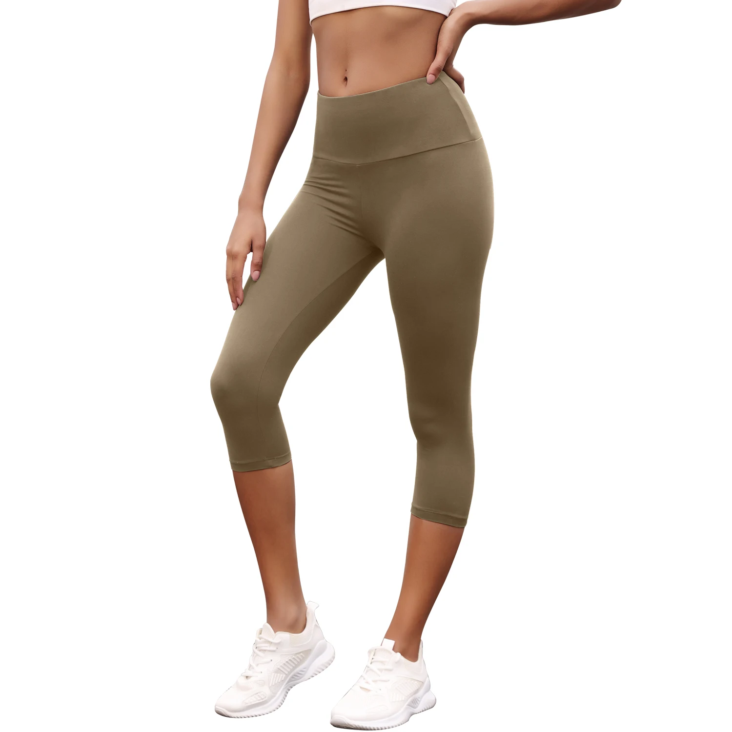 Women's High Waisted Capri Pants Super Soft No See Through Workout Yoga Push Up Gym Fitness Running Athletic Leggings Women's High Waisted Capri Pants Super Soft No See Through Workout Yoga Push Up Gym Fitness Running Athletic Leggings