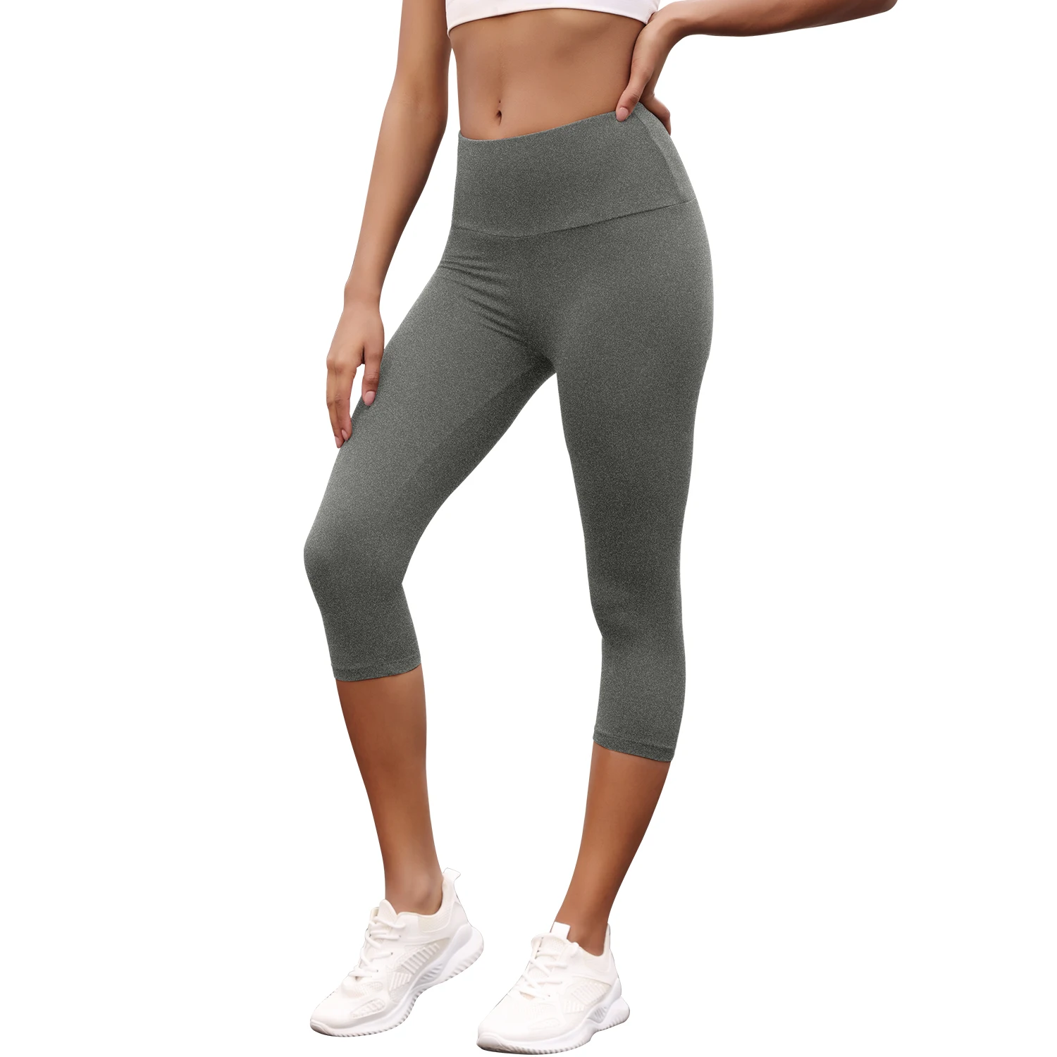 Women's High Waisted Capri Pants Super Soft No See Through Workout Yoga Push Up Gym Fitness Running Athletic Leggings Women's High Waisted Capri Pants Super Soft No See Through Workout Yoga Push Up Gym Fitness Running Athletic Leggings