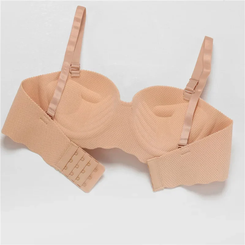 3PCS Women Push Up Backless Bras Sexy Wireless Solid Lingerie Female Detachable Straps Design For Party Wedding Gather Bralette 3PCS Women Push Up Backless Bras Sexy Wireless Solid Lingerie Female Detachable Straps Design For Party Wedding Gather Bralette