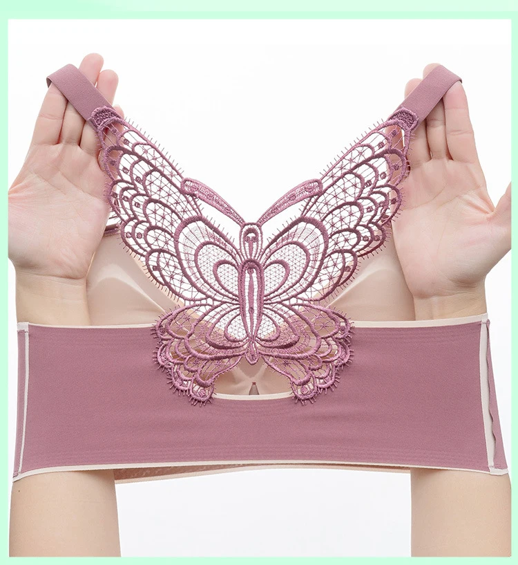 Bras For Women Seamless Plus Size Bra Push Up Women Bra Latex With Pad Vest Top Sexy Butterfly Beauty Back Female Bra Bras For Women Seamless Plus Size Bra Push Up Women Bra Latex With Pad Vest Top Sexy Butterfly Beauty Back Female Bra