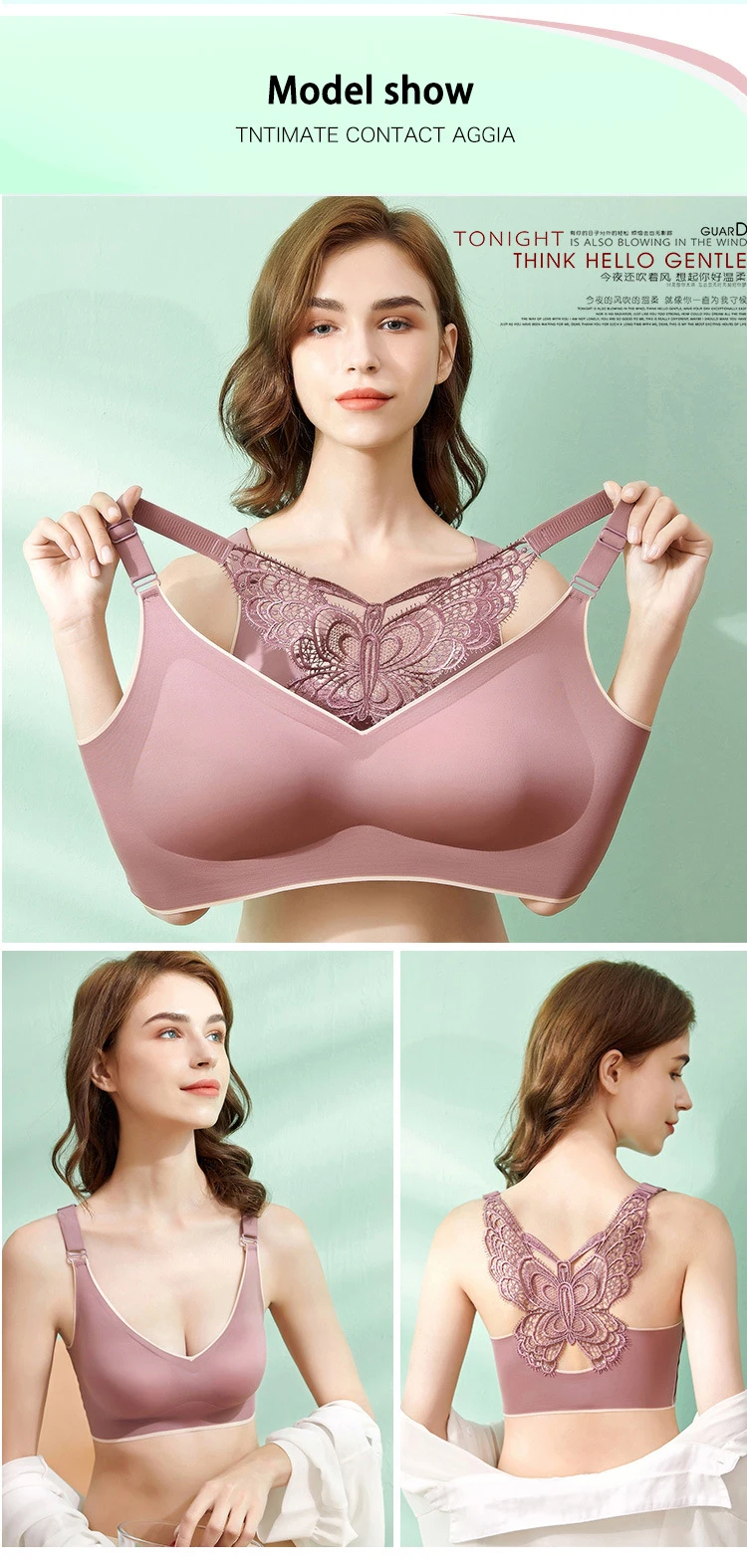 Bras For Women Seamless Plus Size Bra Push Up Women Bra Latex With Pad Vest Top Sexy Butterfly Beauty Back Female Bra Bras For Women Seamless Plus Size Bra Push Up Women Bra Latex With Pad Vest Top Sexy Butterfly Beauty Back Female Bra