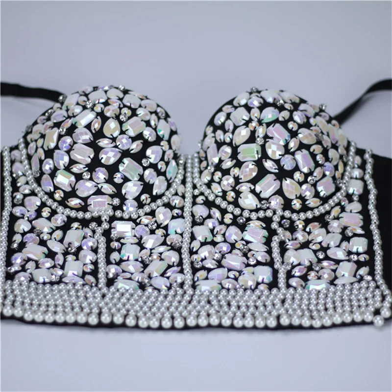 Women Bra Sexy Handmade Rhinestone Corset Party Clothes Lady Push Up Bra Woman Tops Clothing Gothic Shaper Vintage Bra Underwear Women Bra Sexy Handmade Rhinestone Corset Party Clothes Lady Push Up Bra Woman Tops Clothing Gothic Shaper Vintage Bra Underwear