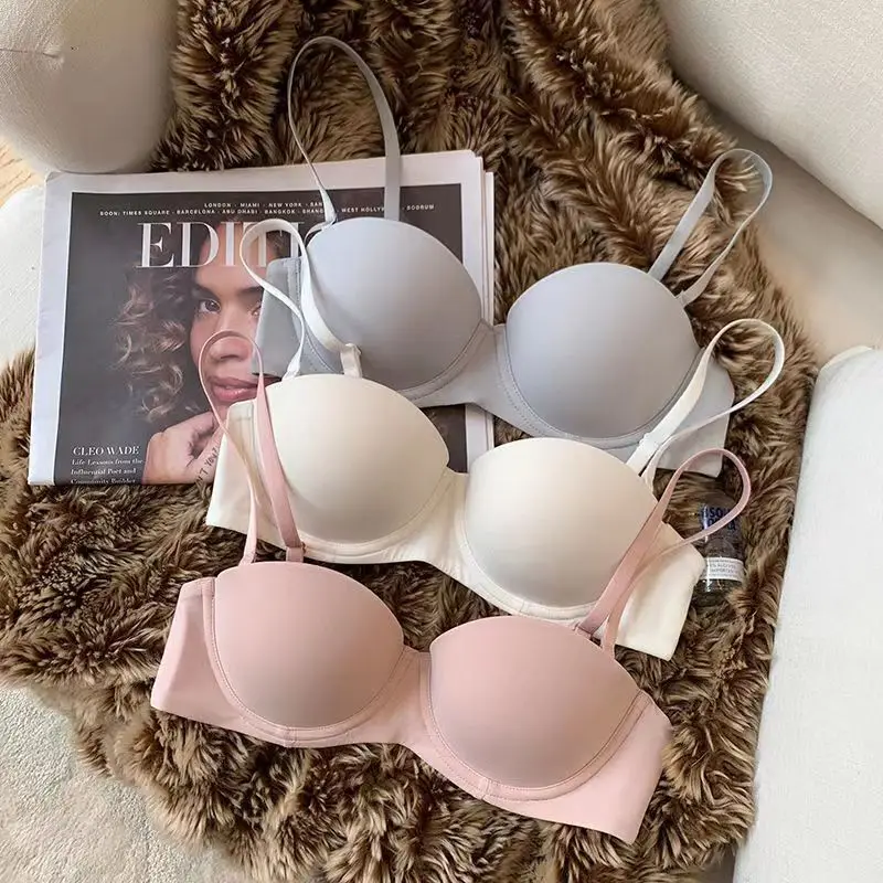 Seamless Bras For Women Underwear Push Up Bra 1/2 Cup Bralette Comfort Soft Invisible Brassiere Non-wire Simple Sexy Lingerie Seamless Bras For Women Underwear Push Up Bra 1/2 Cup Bralette Comfort Soft Invisible Brassiere Non-wire Simple Sexy Lingerie