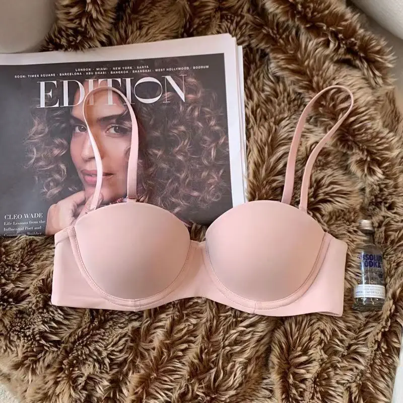 Seamless Bras For Women Underwear Push Up Bra 1/2 Cup Bralette Comfort Soft Invisible Brassiere Non-wire Simple Sexy Lingerie Seamless Bras For Women Underwear Push Up Bra 1/2 Cup Bralette Comfort Soft Invisible Brassiere Non-wire Simple Sexy Lingerie
