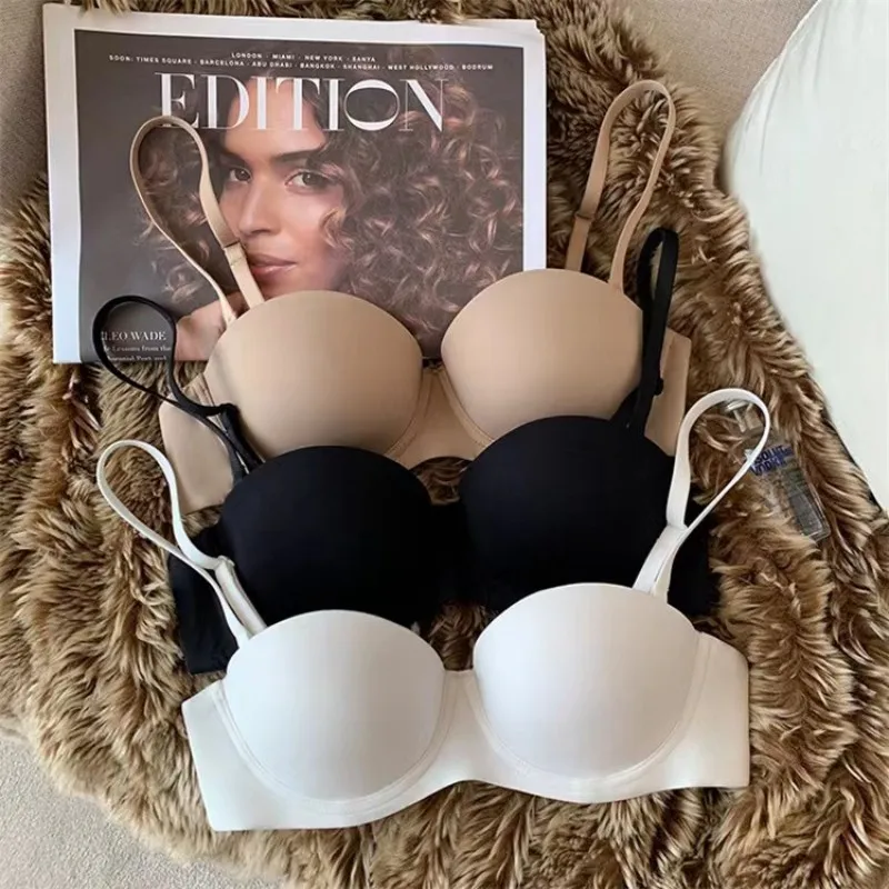 Seamless Bras For Women Underwear Push Up Bra 1/2 Cup Bralette Comfort Soft Invisible Brassiere Non-wire Simple Sexy Lingerie Seamless Bras For Women Underwear Push Up Bra 1/2 Cup Bralette Comfort Soft Invisible Brassiere Non-wire Simple Sexy Lingerie
