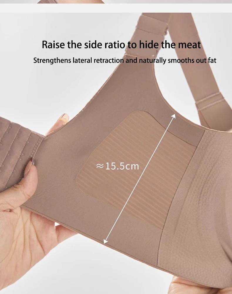 FINETOO M-4XL Women's Seamless Push-Up Bra with Removable Pads Comfortable Wireless Solid Color Adjustable Band Size Bra Top FINETOO M-4XL Women's Seamless Push-Up Bra with Removable Pads Comfortable Wireless Solid Color Adjustable Band Size Bra Top