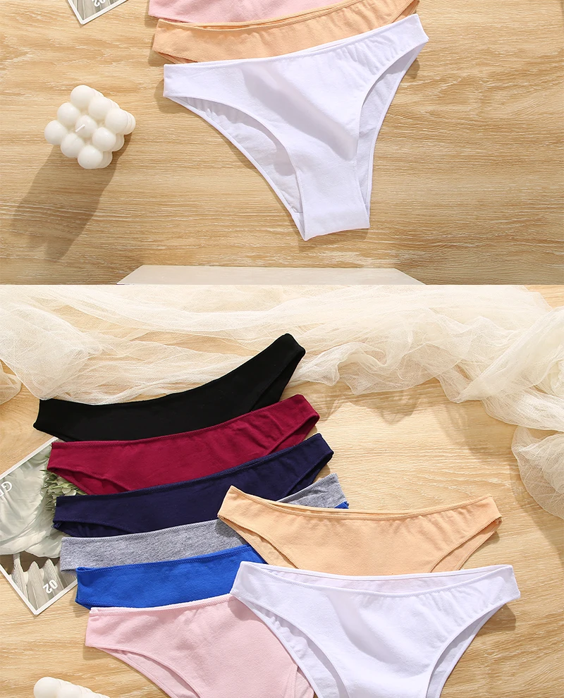 FINETOO 5PCS/Set M-XXL Panties Women Cotton Lingerie Woman Underwear Sexy Femme Underwear Girls Underpant Panty 7 Solid Colors FINETOO 5PCS/Set M-XXL Panties Women Cotton Lingerie Woman Underwear Sexy Femme Underwear Girls Underpant Panty 7 Solid Colors