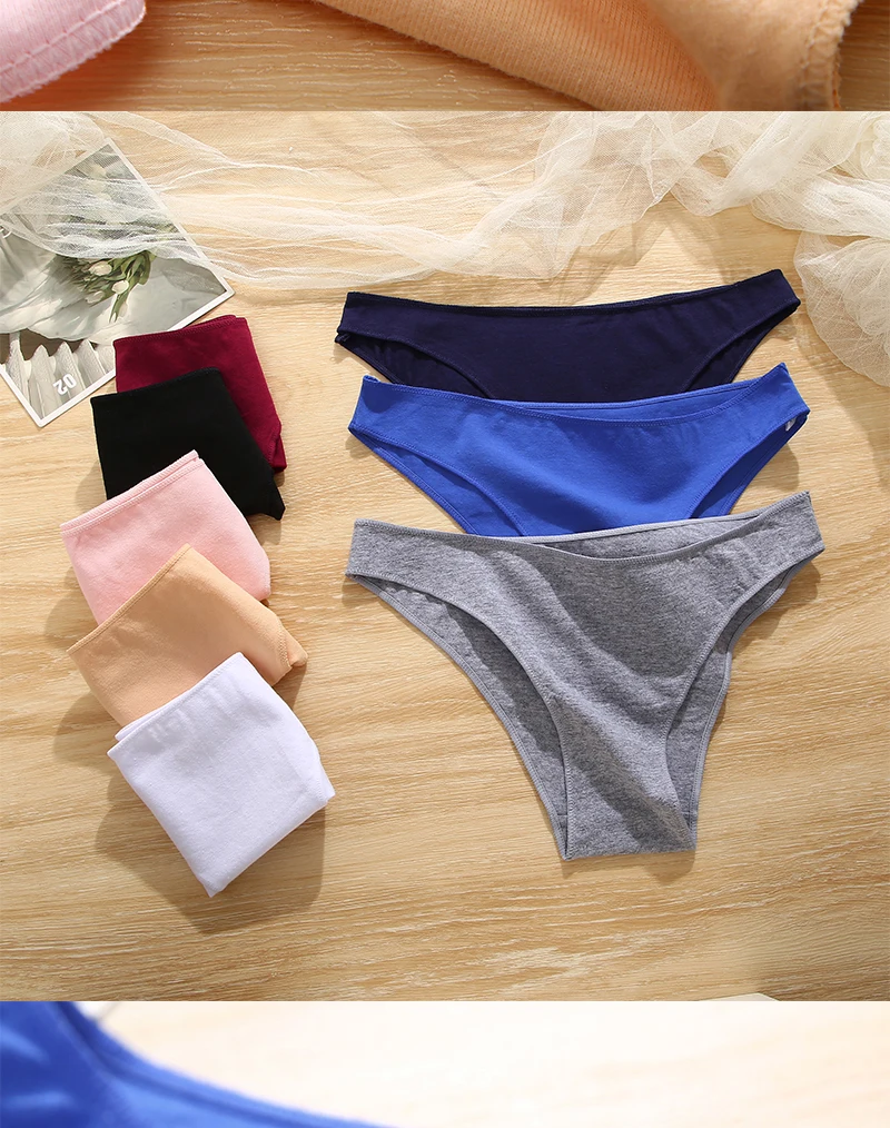 FINETOO 5PCS/Set M-XXL Panties Women Cotton Lingerie Woman Underwear Sexy Femme Underwear Girls Underpant Panty 7 Solid Colors FINETOO 5PCS/Set M-XXL Panties Women Cotton Lingerie Woman Underwear Sexy Femme Underwear Girls Underpant Panty 7 Solid Colors