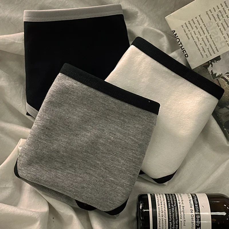 Women Panties Mid-Waist Cotton Solid Simple Sports Underwear Girls'S Briefs Comfortable Breathable Female's Lingerie Women Panties Mid-Waist Cotton Solid Simple Sports Underwear Girls'S Briefs Comfortable Breathable Female's Lingerie