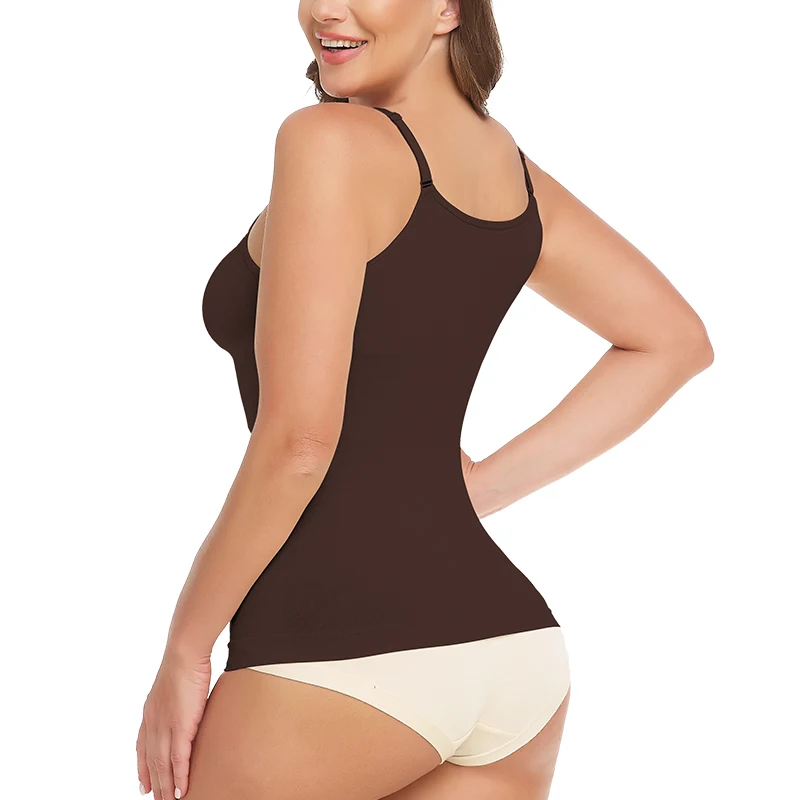 Seamless Camisole Vest Shapewear Bodysuit for Women Tummy Control Butt Lifting Body Shaper Smooth Invisible Slimming Underwear Seamless Camisole Vest Shapewear Bodysuit for Women Tummy Control Butt Lifting Body Shaper Smooth Invisible Slimming Underwear