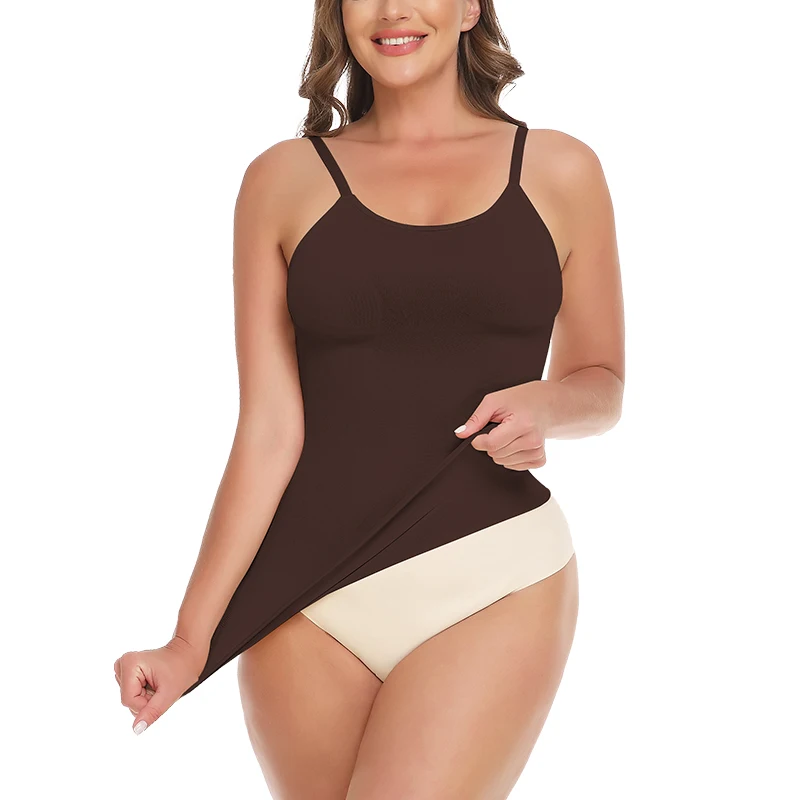 Seamless Camisole Vest Shapewear Bodysuit for Women Tummy Control Butt Lifting Body Shaper Smooth Invisible Slimming Underwear Seamless Camisole Vest Shapewear Bodysuit for Women Tummy Control Butt Lifting Body Shaper Smooth Invisible Slimming Underwear