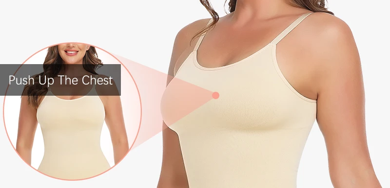 Seamless Camisole Vest Shapewear Bodysuit for Women Tummy Control Butt Lifting Body Shaper Smooth Invisible Slimming Underwear Seamless Camisole Vest Shapewear Bodysuit for Women Tummy Control Butt Lifting Body Shaper Smooth Invisible Slimming Underwear