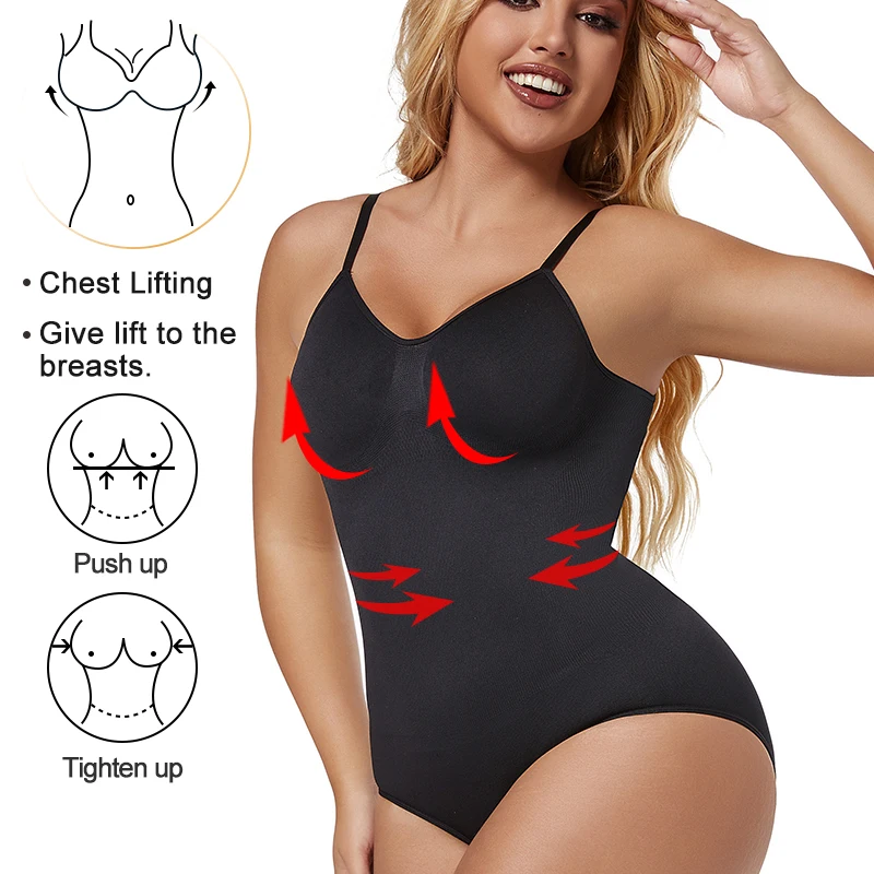 Low Back Bodysuits Shapewear for Women Open Crotch Body Shaper Seamless Tummy Control Push Up Corset Tank Top Backless Underwear Low Back Bodysuits Shapewear for Women Open Crotch Body Shaper Seamless Tummy Control Push Up Corset Tank Top Backless Underwear