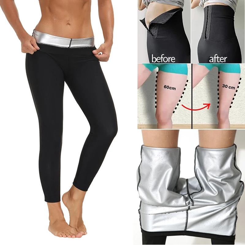 Women Thermal Leggings Workout Sauna Pants Body Shaper Sweat Shapewear Weight Loss Slimming Leggins Waist Trainer Thigh Trimmer Women Thermal Leggings Workout Sauna Pants Body Shaper Sweat Shapewear Weight Loss Slimming Leggins Waist Trainer Thigh Trimmer