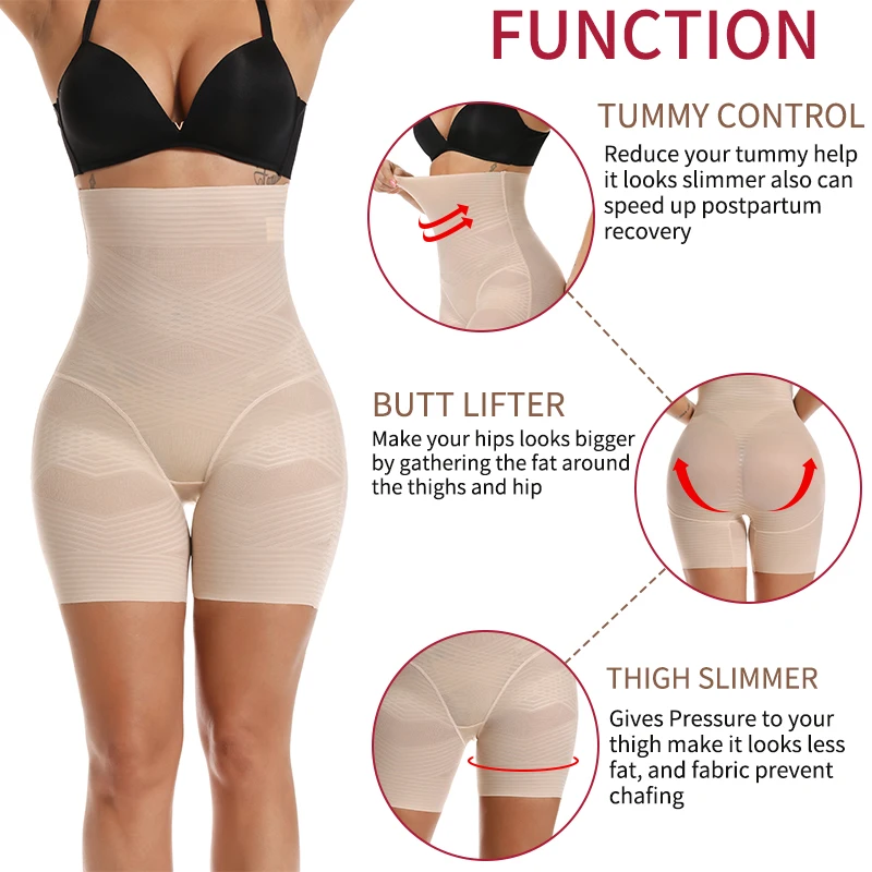 Tummy Control Panties Women Underwear Cross Compression Body Shaper Shapewear High Waist Butt Lifter Panties Thigh Slimmer Nude Tummy Control Panties Women Underwear Cross Compression Body Shaper Shapewear High Waist Butt Lifter Panties Thigh Slimmer Nude