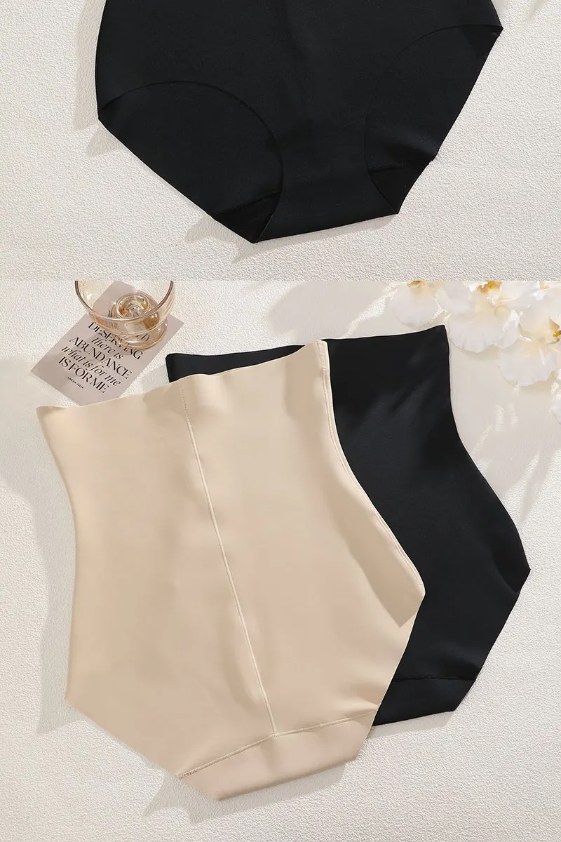 FINETOO 1Pc 2024 New High Waist Tight Belly Ice Silk Underwear for Women Seamless Thin Strong Postpartum Tight Belly Shape Pants FINETOO 1Pc 2024 New High Waist Tight Belly Ice Silk Underwear for Women Seamless Thin Strong Postpartum Tight Belly Shape Pants