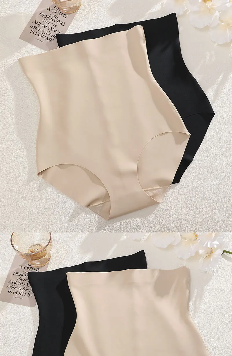FINETOO 1Pc 2024 New High Waist Tight Belly Ice Silk Underwear for Women Seamless Thin Strong Postpartum Tight Belly Shape Pants FINETOO 1Pc 2024 New High Waist Tight Belly Ice Silk Underwear for Women Seamless Thin Strong Postpartum Tight Belly Shape Pants
