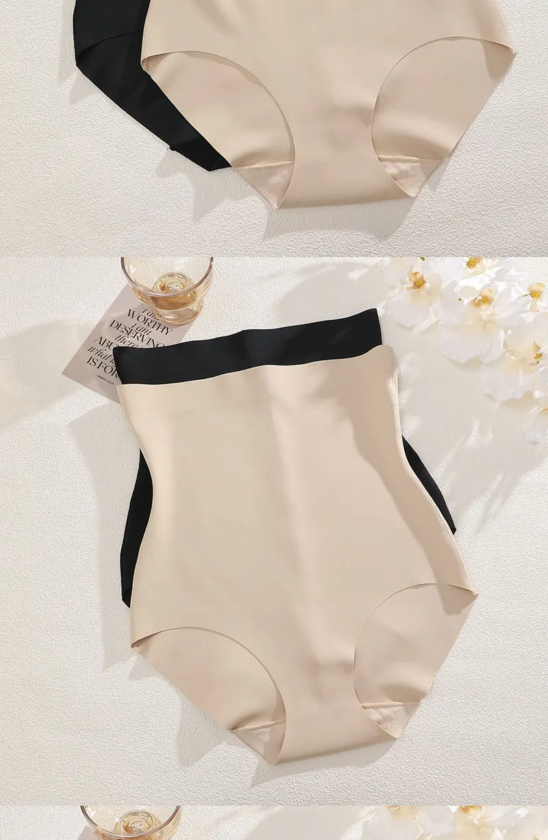 FINETOO 1Pc 2024 New High Waist Tight Belly Ice Silk Underwear for Women Seamless Thin Strong Postpartum Tight Belly Shape Pants FINETOO 1Pc 2024 New High Waist Tight Belly Ice Silk Underwear for Women Seamless Thin Strong Postpartum Tight Belly Shape Pants