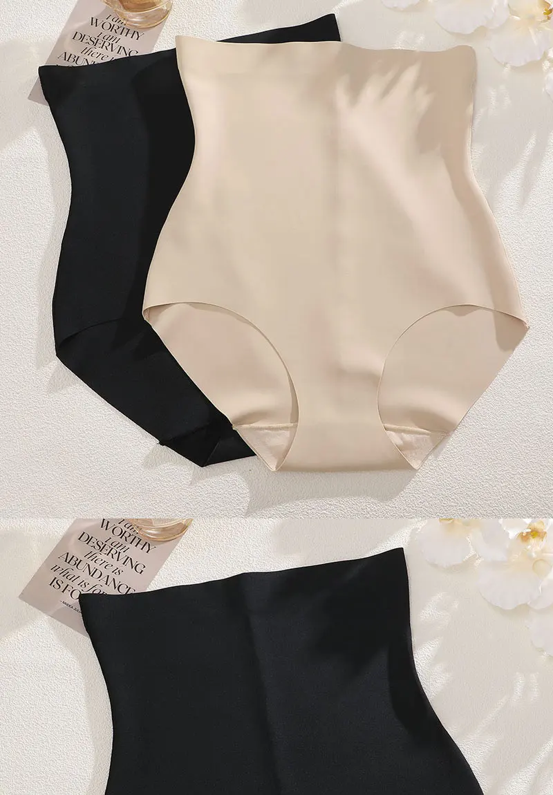 FINETOO 1Pc 2024 New High Waist Tight Belly Ice Silk Underwear for Women Seamless Thin Strong Postpartum Tight Belly Shape Pants FINETOO 1Pc 2024 New High Waist Tight Belly Ice Silk Underwear for Women Seamless Thin Strong Postpartum Tight Belly Shape Pants