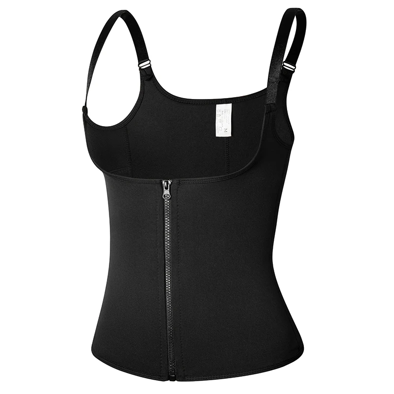 Women's Waist Trainer Sauna Sweat Vest Corset Body Shaper Neoprene Shapewear Gym Workout Tank Top Black Slimming Top with Zipper Women's Waist Trainer Sauna Sweat Vest Corset Body Shaper Neoprene Shapewear Gym Workout Tank Top Black Slimming Top with Zipper