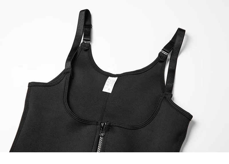 Women's Waist Trainer Sauna Sweat Vest Corset Body Shaper Neoprene Shapewear Gym Workout Tank Top Black Slimming Top with Zipper Women's Waist Trainer Sauna Sweat Vest Corset Body Shaper Neoprene Shapewear Gym Workout Tank Top Black Slimming Top with Zipper