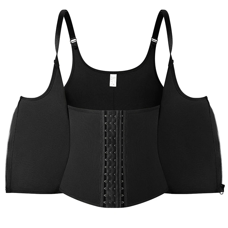 Women's Waist Trainer Sauna Sweat Vest Corset Body Shaper Neoprene Shapewear Gym Workout Tank Top Black Slimming Top with Zipper Women's Waist Trainer Sauna Sweat Vest Corset Body Shaper Neoprene Shapewear Gym Workout Tank Top Black Slimming Top with Zipper