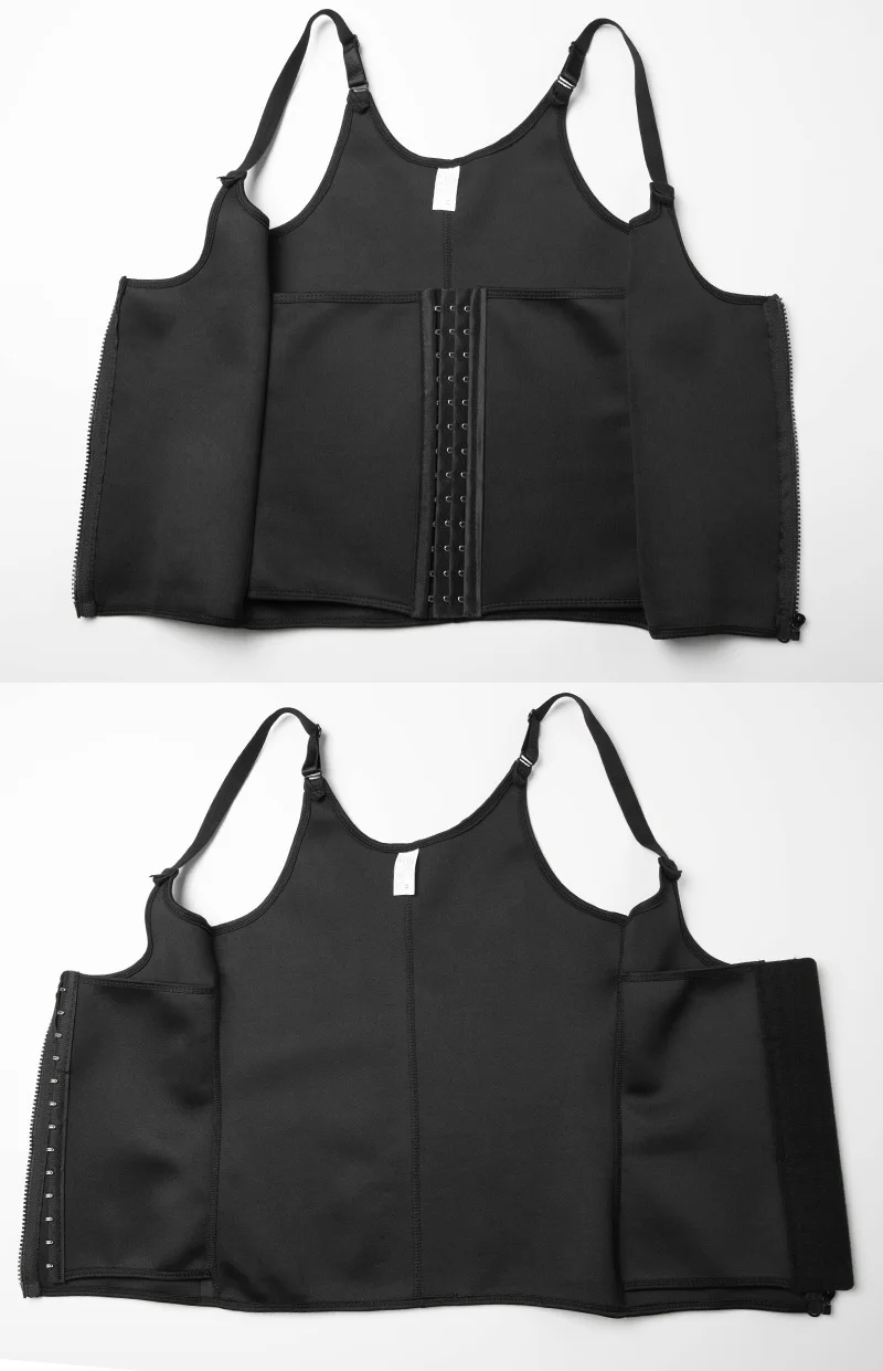 Women's Waist Trainer Sauna Sweat Vest Corset Body Shaper Neoprene Shapewear Gym Workout Tank Top Black Slimming Top with Zipper Women's Waist Trainer Sauna Sweat Vest Corset Body Shaper Neoprene Shapewear Gym Workout Tank Top Black Slimming Top with Zipper