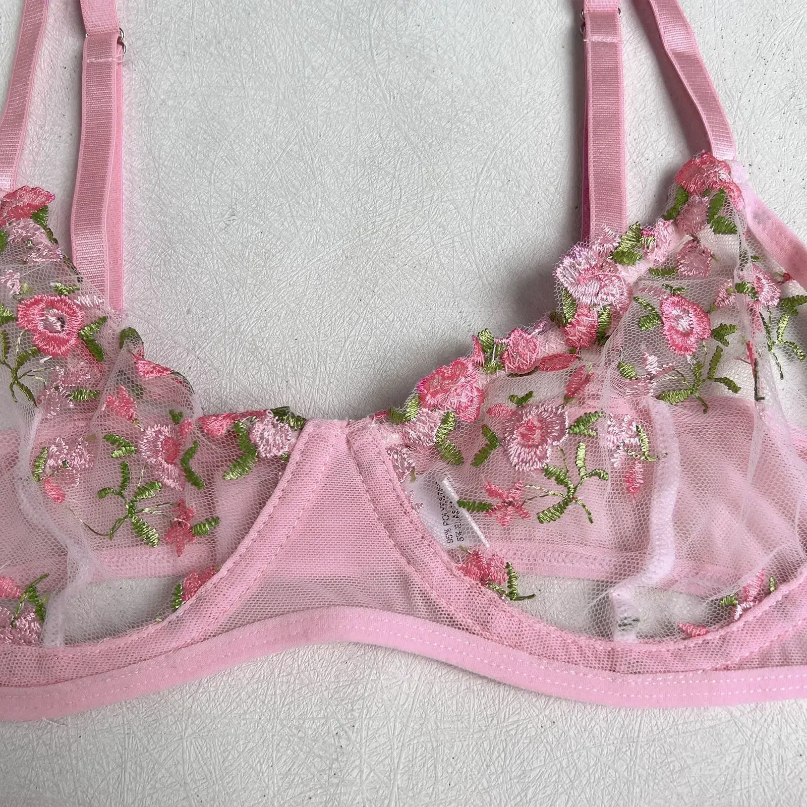 Lady's Fantasy Mesh Transparent Heavy Embroidery Floral Lingerie Set Sexy Underwear Women 3 Pieces Intimate Desire Hot Girl 18 Lady's Fantasy Mesh Transparent Heavy Embroidery Floral Lingerie Set Sexy Underwear Women 3 Pieces Intimate Desire Hot Girl 18