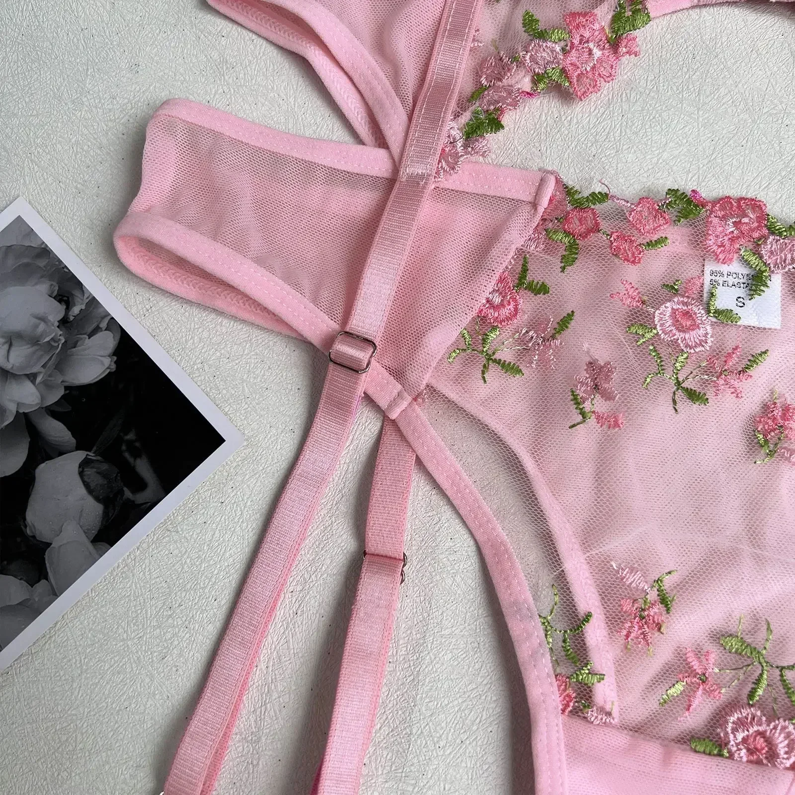Lady's Fantasy Mesh Transparent Heavy Embroidery Floral Lingerie Set Sexy Underwear Women 3 Pieces Intimate Desire Hot Girl 18 Lady's Fantasy Mesh Transparent Heavy Embroidery Floral Lingerie Set Sexy Underwear Women 3 Pieces Intimate Desire Hot Girl 18