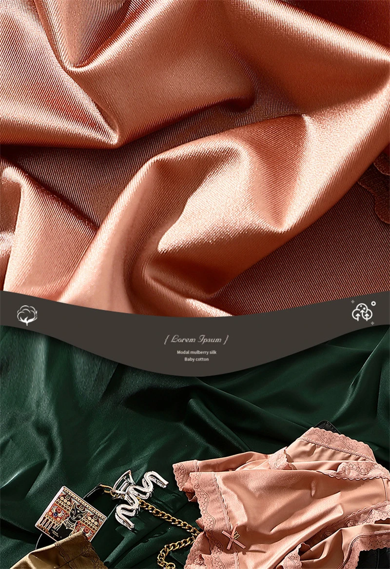 Sexy lingerie women's Underwear plus size ropa de mujer satin patchwork lace thin ice silk light luxury bragas sexys panties new Sexy lingerie women's Underwear plus size ropa de mujer satin patchwork lace thin ice silk light luxury bragas sexys panties new
