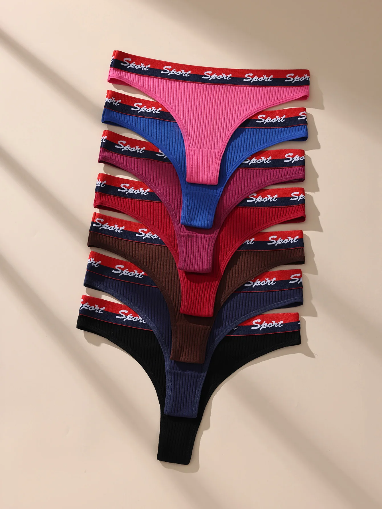 7Pcs Women Thongs Panties Low Waist Underwear Sport Girls Briefs Cotton G-String Breathable Sexy Ladies Panty Female Lingerie 7Pcs Women Thongs Panties Low Waist Underwear Sport Girls Briefs Cotton G-String Breathable Sexy Ladies Panty Female Lingerie
