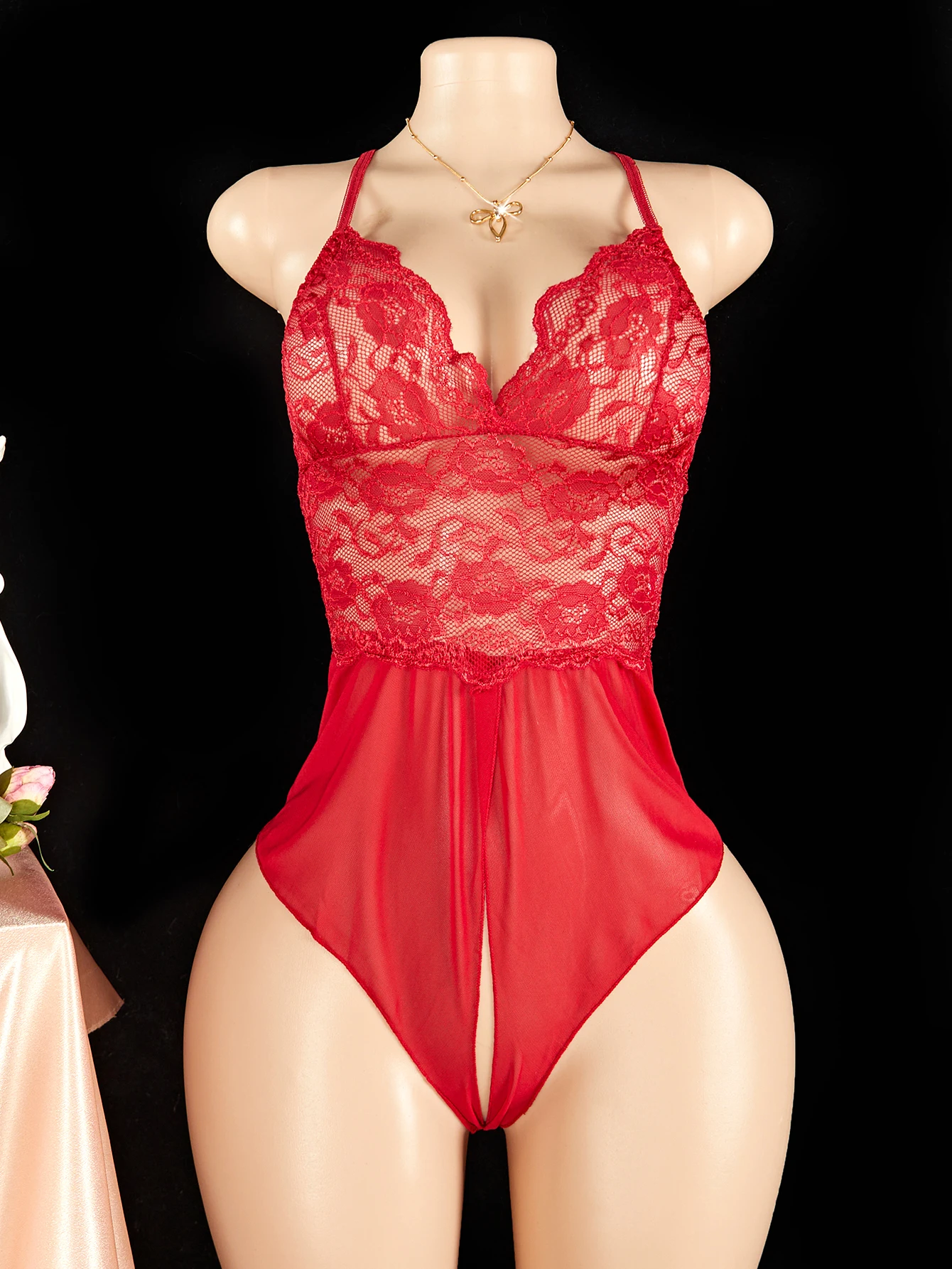 Sexy Erotic Crotchless Underwear Women Teddy Babydoll Dress Exotic Transparent Lace Nightgown Hot Adult Lingerie V-neck Bodysuit Sexy Erotic Crotchless Underwear Women Teddy Babydoll Dress Exotic Transparent Lace Nightgown Hot Adult Lingerie V-neck Bodysuit