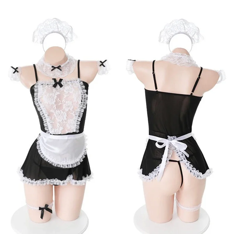 Sexy Lingerie Women Cosplay Bra Set Hot Erotic Servant Lolita Costumes French Apron Maid Dress Porn Uniform Teddy Underwear Set Sexy Lingerie Women Cosplay Bra Set Hot Erotic Servant Lolita Costumes French Apron Maid Dress Porn Uniform Teddy Underwear Set