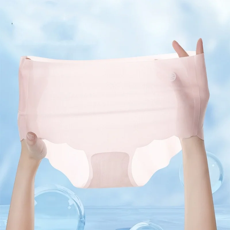 4Pcs/Set Ice Silk Panties Women's Sexy Lingerie Quick Drying Ultra-Thin Seamless Briefs Low Rise Summer Underwear Panties 4Pcs/Set Ice Silk Panties Women's Sexy Lingerie Quick Drying Ultra-Thin Seamless Briefs Low Rise Summer Underwear Panties