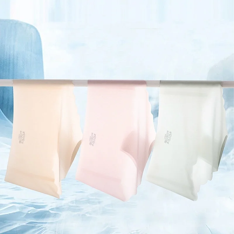 4Pcs/Set Ice Silk Panties Women's Sexy Lingerie Quick Drying Ultra-Thin Seamless Briefs Low Rise Summer Underwear Panties 4Pcs/Set Ice Silk Panties Women's Sexy Lingerie Quick Drying Ultra-Thin Seamless Briefs Low Rise Summer Underwear Panties