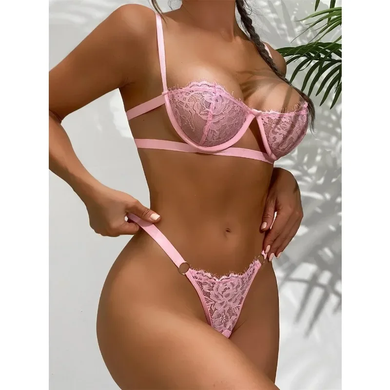 Sexy Lingerie Woman Lace Transparent Underwear Fairy Embroidery Brief Sets Delicate Bra Kit Push Up Breves Sets Thin Erotic Bras Sexy Lingerie Woman Lace Transparent Underwear Fairy Embroidery Brief Sets Delicate Bra Kit Push Up Breves Sets Thin Erotic Bras