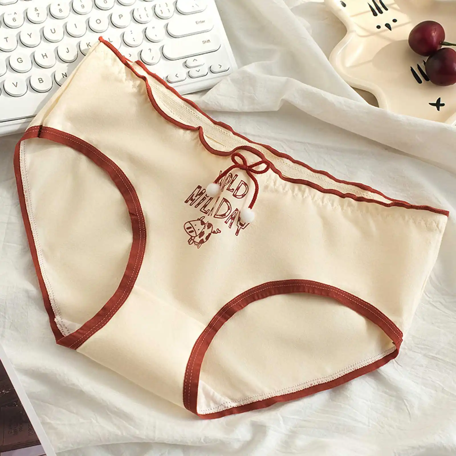 3pcs Cotton Women Panties Adolescent Mid Waist Underwears Girls Fashion Briefs Breathable Pantys Students Cartoon Print Lingerie 3pcs Cotton Women Panties Adolescent Mid Waist Underwears Girls Fashion Briefs Breathable Pantys Students Cartoon Print Lingerie