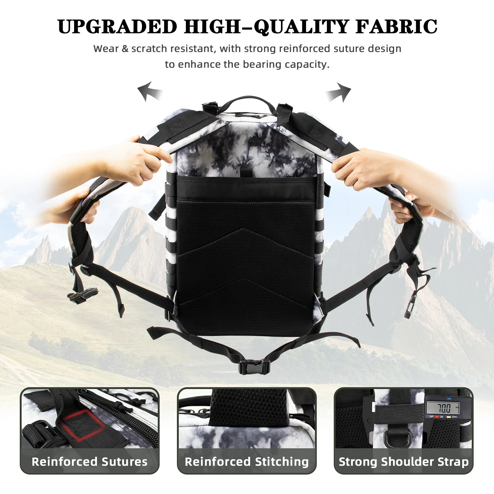 45L/25L Tactical Backpack Men's Travel Large Capacity Rucksacks Men Waterproof Outdoor Sports Multi-functional Bags 45L/25L Tactical Backpack Men's Travel Large Capacity Rucksacks Men Waterproof Outdoor Sports Multi-functional Bags