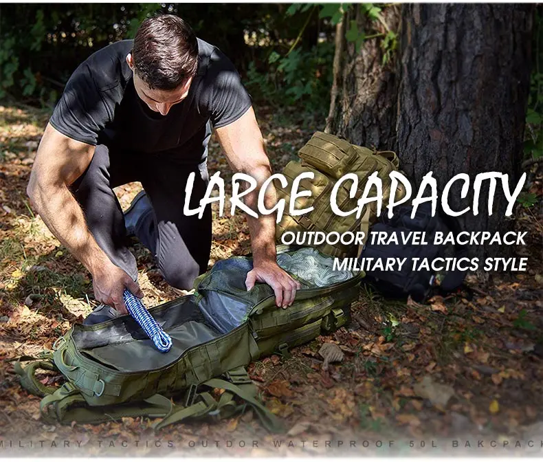 45L/25L Tactical Backpack Men's Travel Large Capacity Rucksacks Men Waterproof Outdoor Sports Multi-functional Bags 45L/25L Tactical Backpack Men's Travel Large Capacity Rucksacks Men Waterproof Outdoor Sports Multi-functional Bags