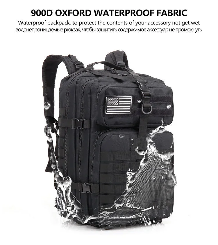 30/50L Tactical Backpacks Man Traveling Bags Survival Outdoor 3P Assault Pack EDC Molle Pack hiking Trekking Hunting Bag 30/50L Tactical Backpacks Man Traveling Bags Survival Outdoor 3P Assault Pack EDC Molle Pack hiking Trekking Hunting Bag