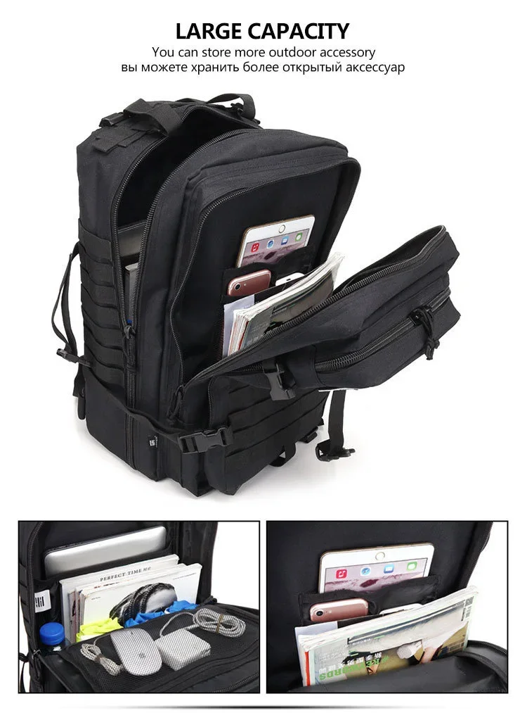 30/50L Tactical Backpacks Man Traveling Bags Survival Outdoor 3P Assault Pack EDC Molle Pack hiking Trekking Hunting Bag 30/50L Tactical Backpacks Man Traveling Bags Survival Outdoor 3P Assault Pack EDC Molle Pack hiking Trekking Hunting Bag